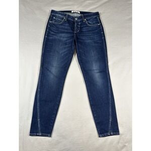 AMO Twist True Blue Skinny Jeans Women's Size 29 Split Ankle Made in USA